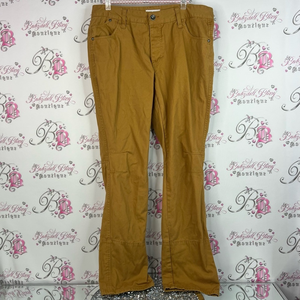 Urban Heritage pants cargo work style pants brown Tan Slim Pants